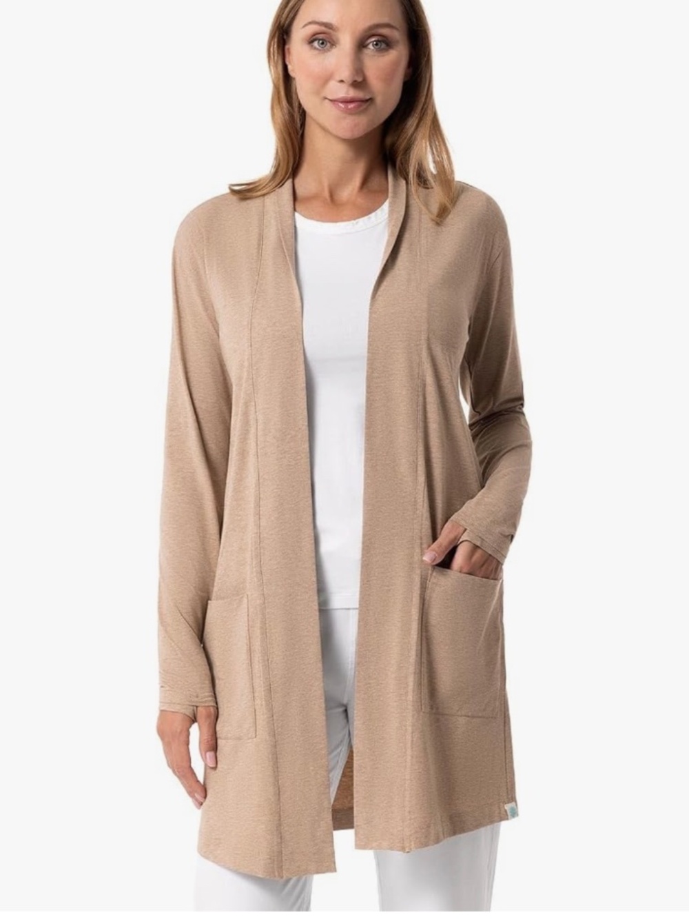 Coolibar UPF 50 Tan Corbella Cardigan M